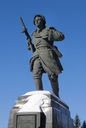 Памятник А. Матросову в городе Великие Луки